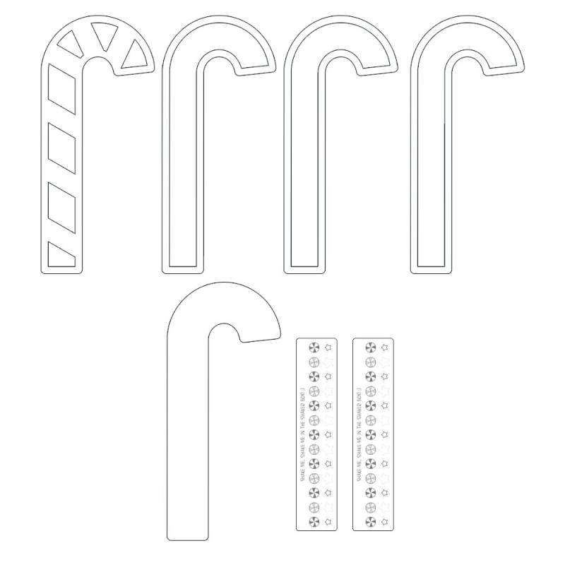 Shaker BENGALA NATAL Light Chipboard • Santa's Workshop P13 Paper Products