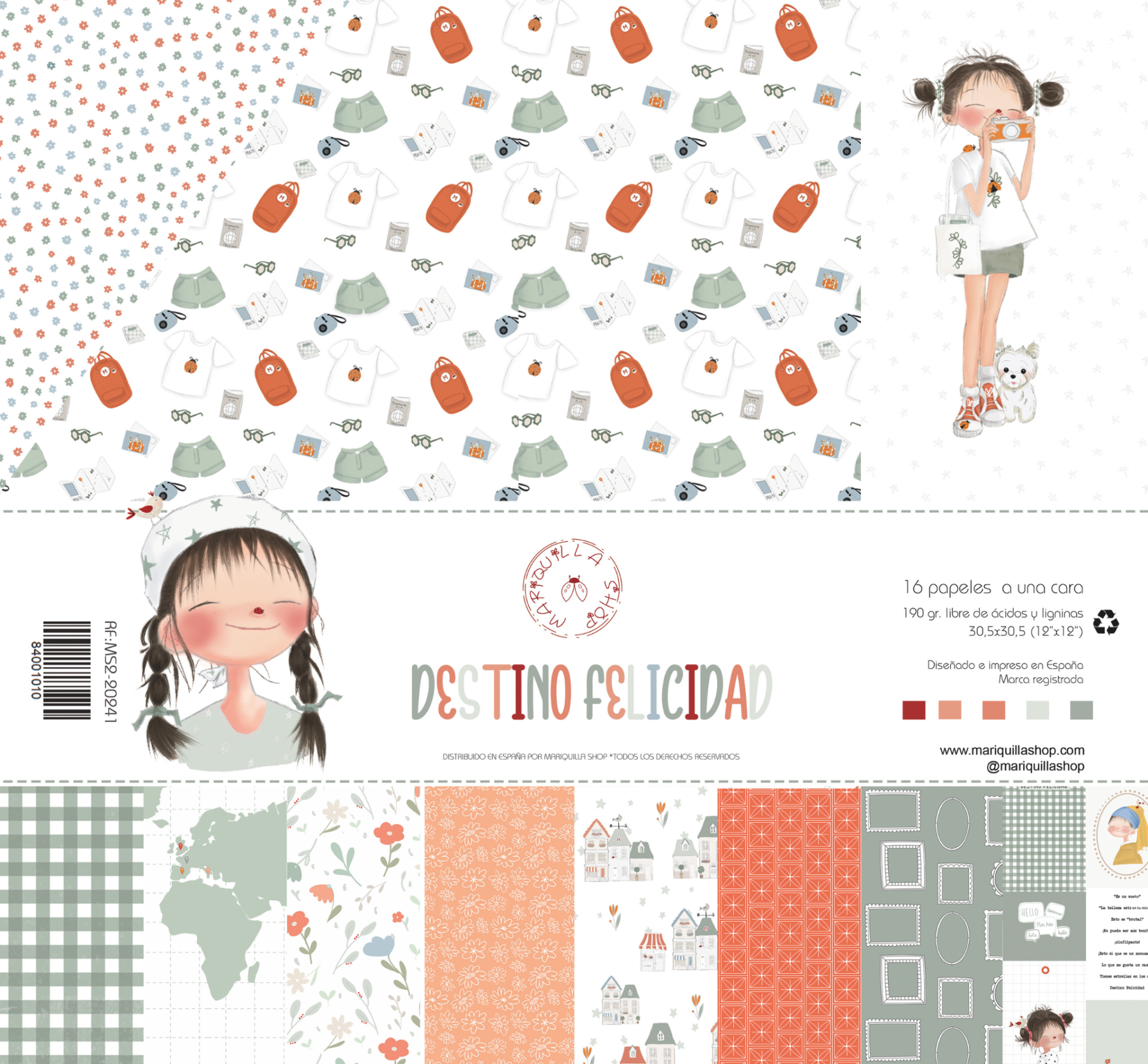 Bloco Papéis Destino Felicidad Mariquilla