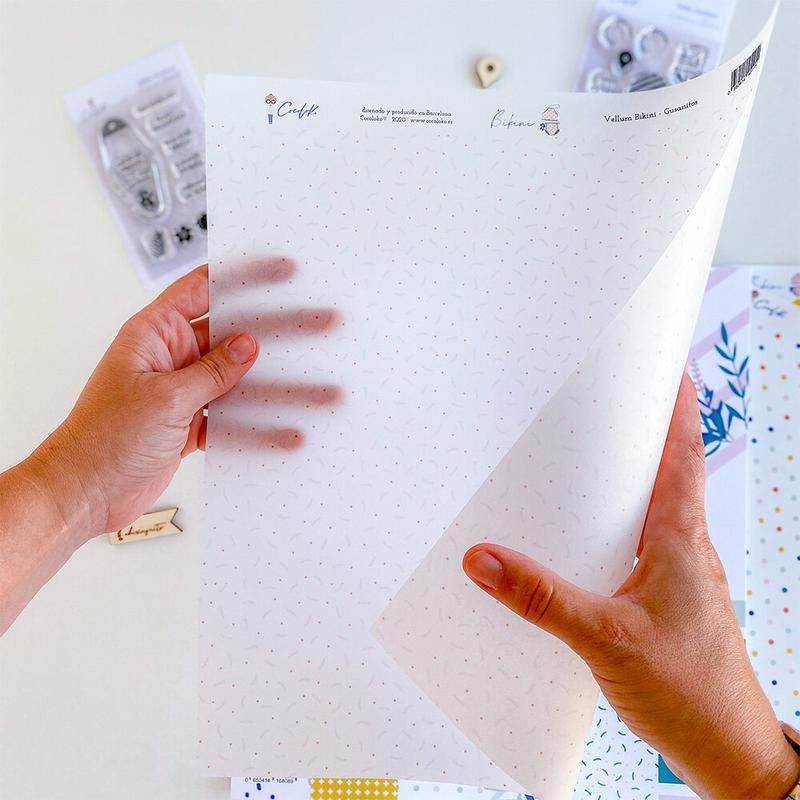 Papel Vegetal 12x12" 'GUSANITOS' | BIKINI, Cocoloko