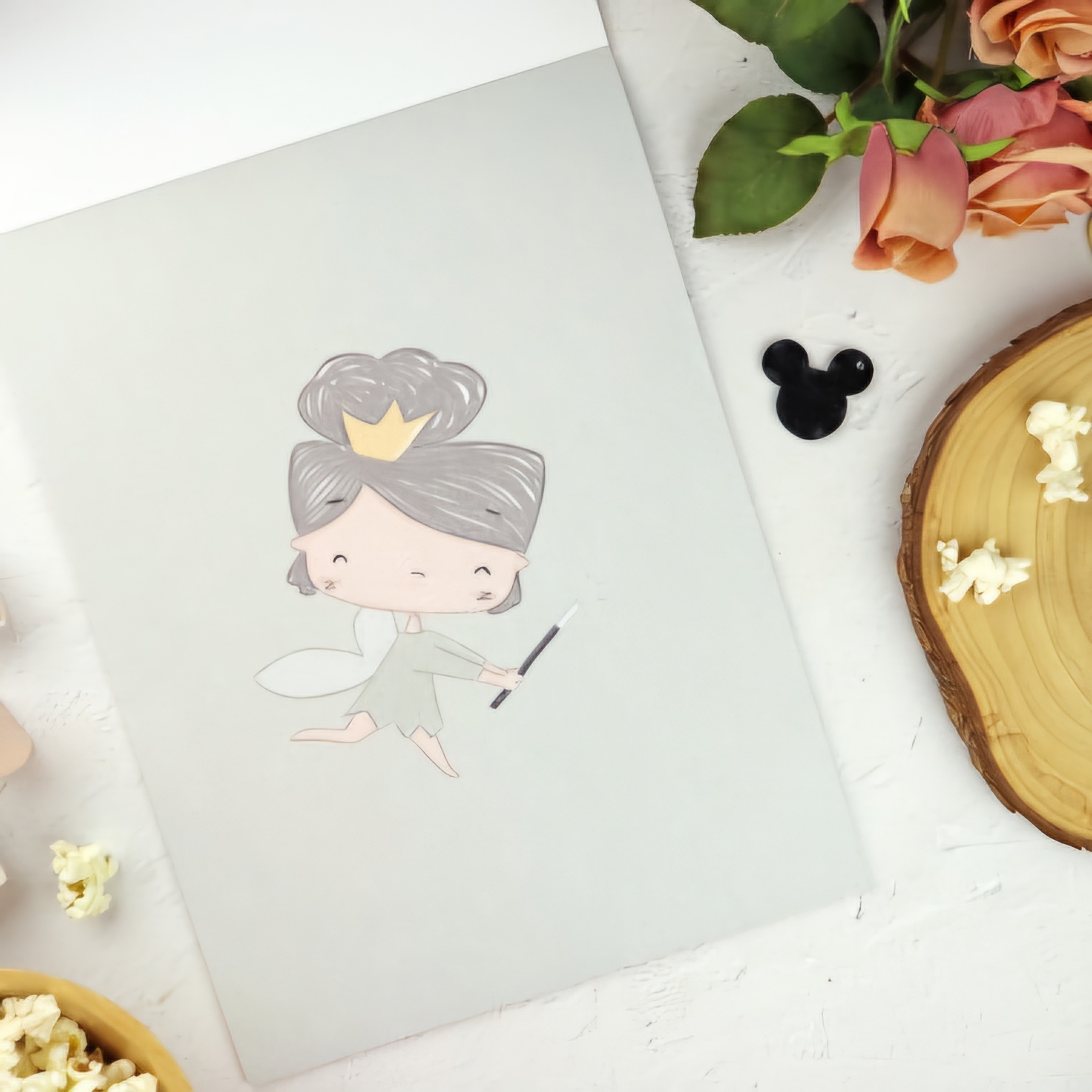 Bloco Papéis Ilustrações Fantasia Alua Cid