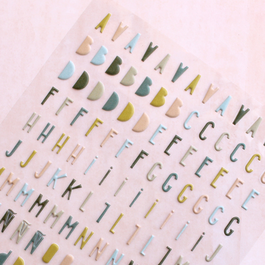 Alfabeto Puffy Hola Invierno Mintopia