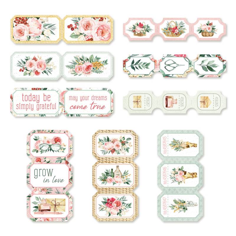 Die Cuts Tickets Flowerish P13 Paper Products