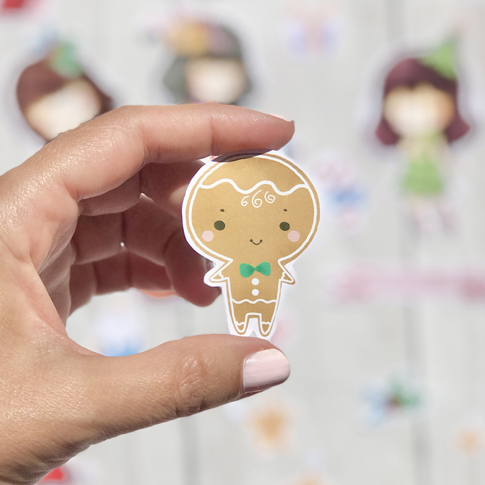Die Cuts Ilustrações | Chibi Navidad, Paraes