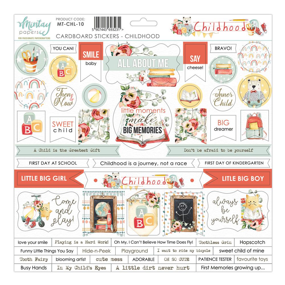 Bloco Papéis CHILDHOOD | MINTAY 12"