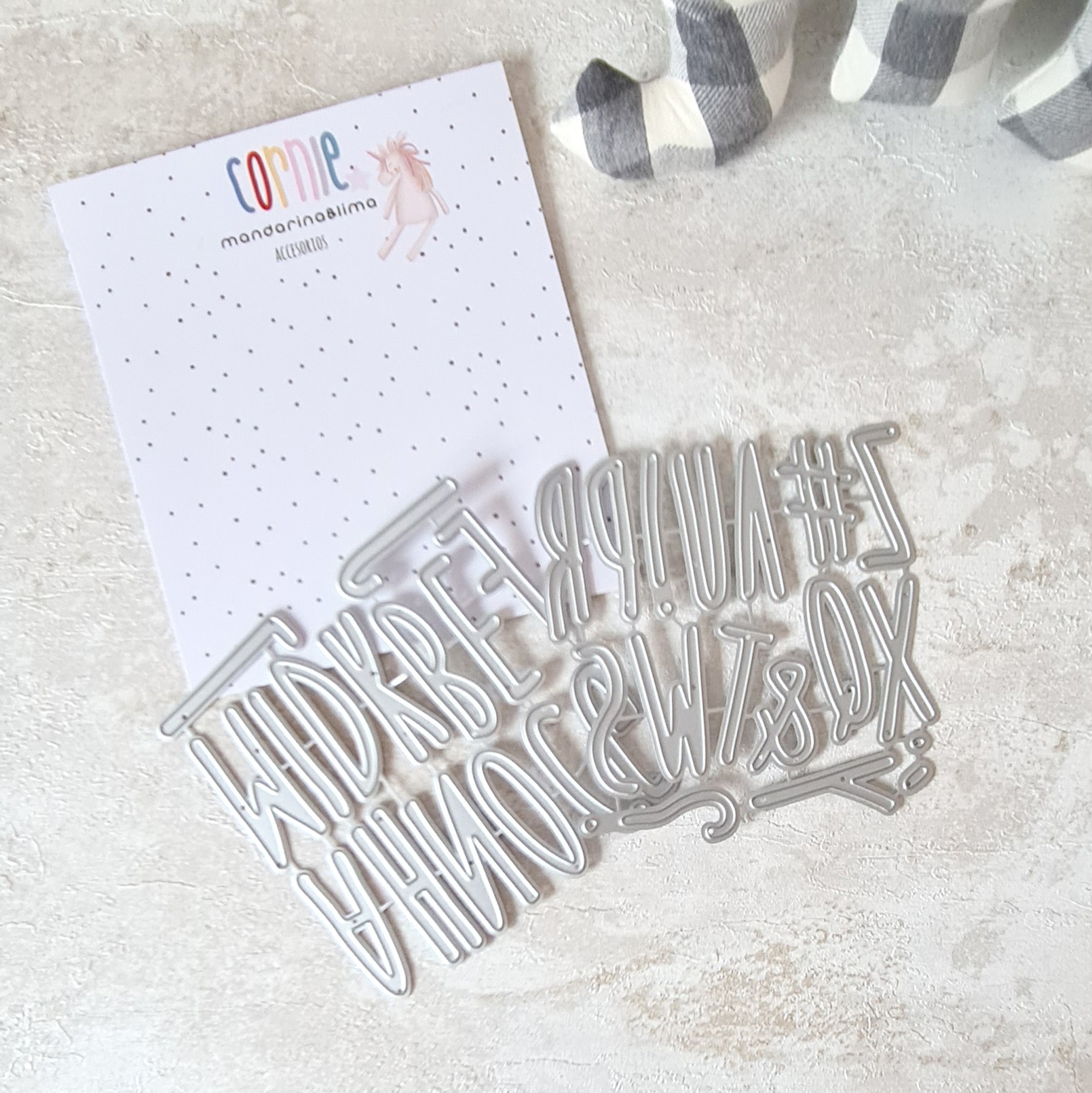 Cortante Alfabeto Cornie Mandarina & Lima