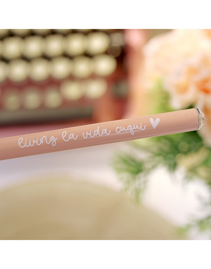 Lápis Rosa Living La Vida Cuqui