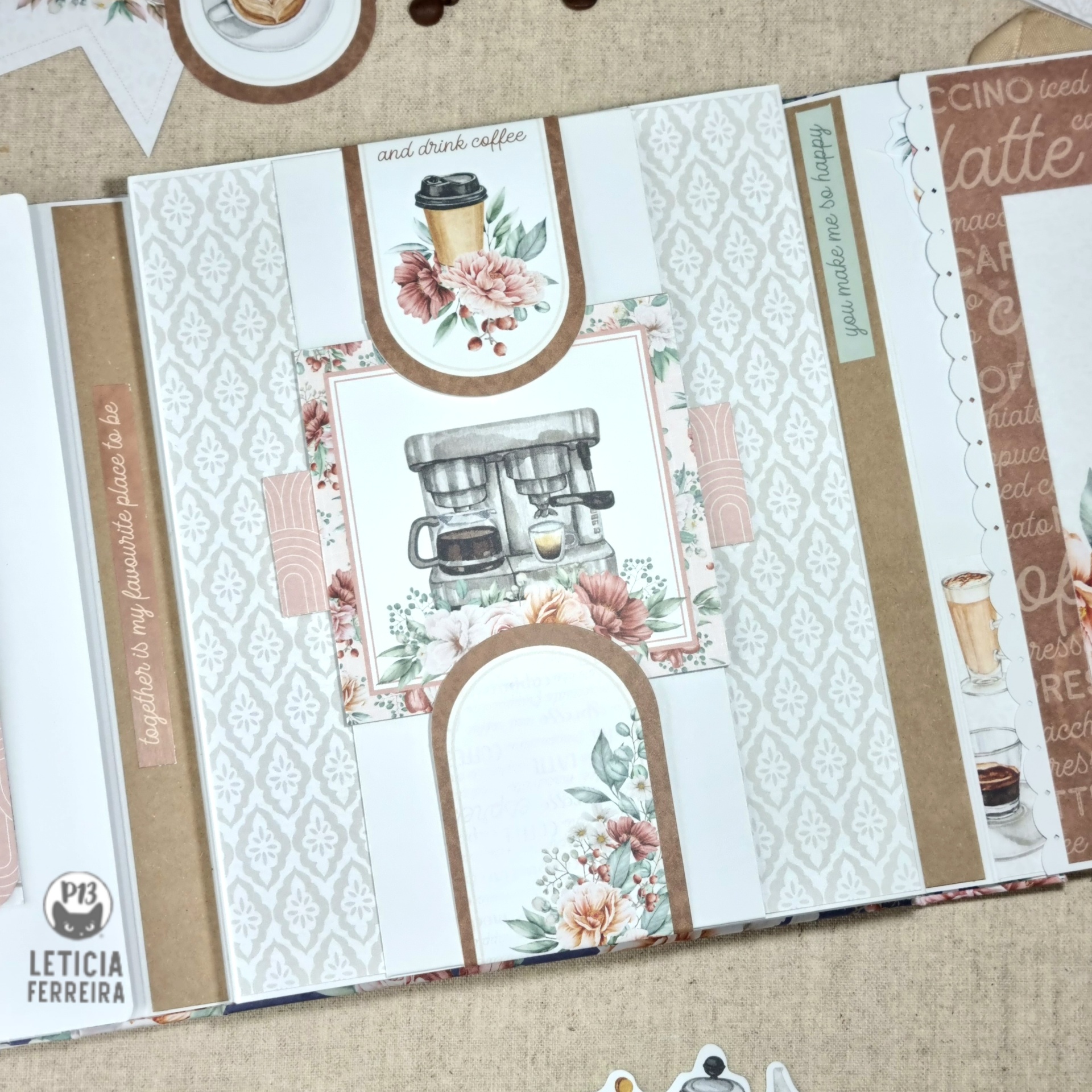 Álbum Fotos Scrapbook Coffee Lovers