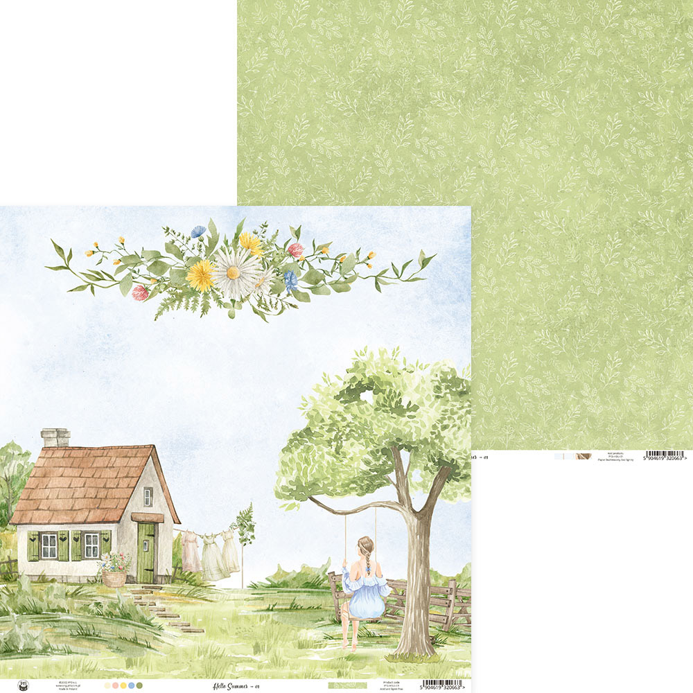 Bloco 12" Hello Summer P13 Paper Products