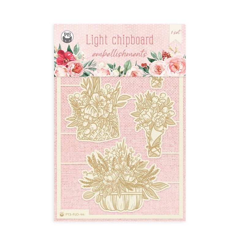 Chipboard Arranjos Florais Flowerish P13 Paper Products