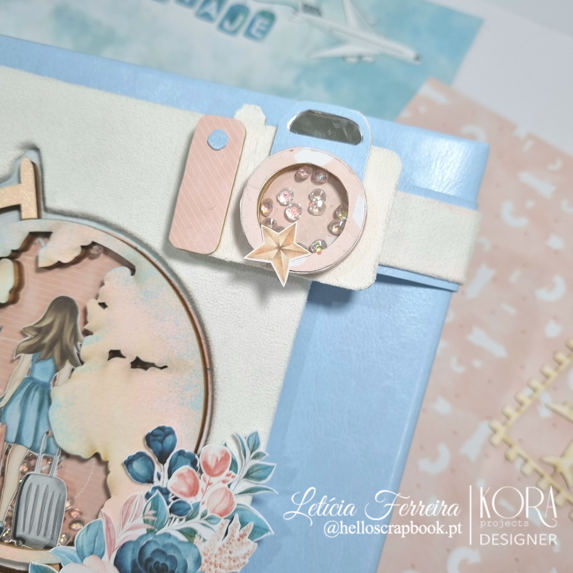 Tutorial Scrapbook Online em ES Álbum Soñar y Viajar