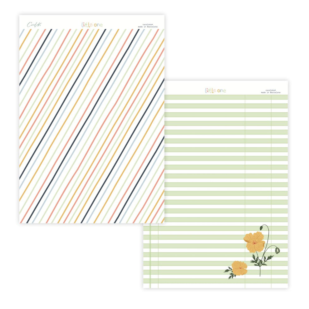 Bloco 24 papéis 6"×8" Little One Cocoloko