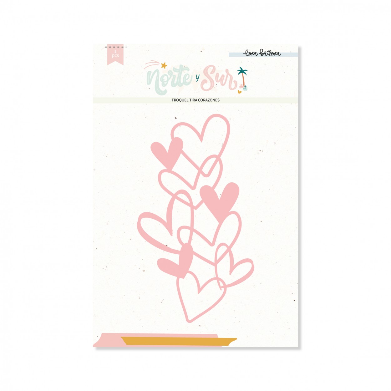 Cortante Corações interligados | Lora Bailora