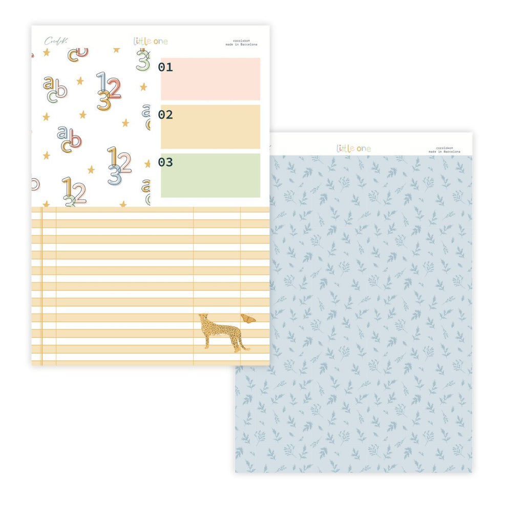 Bloco 24 papéis 6"×8" Little One Cocoloko