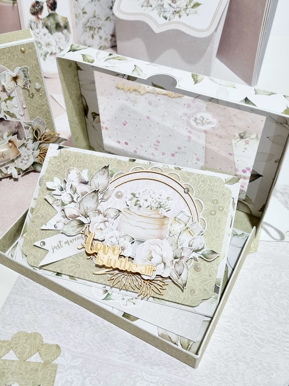 Caixa Envelope e Postal Prenda Casamento