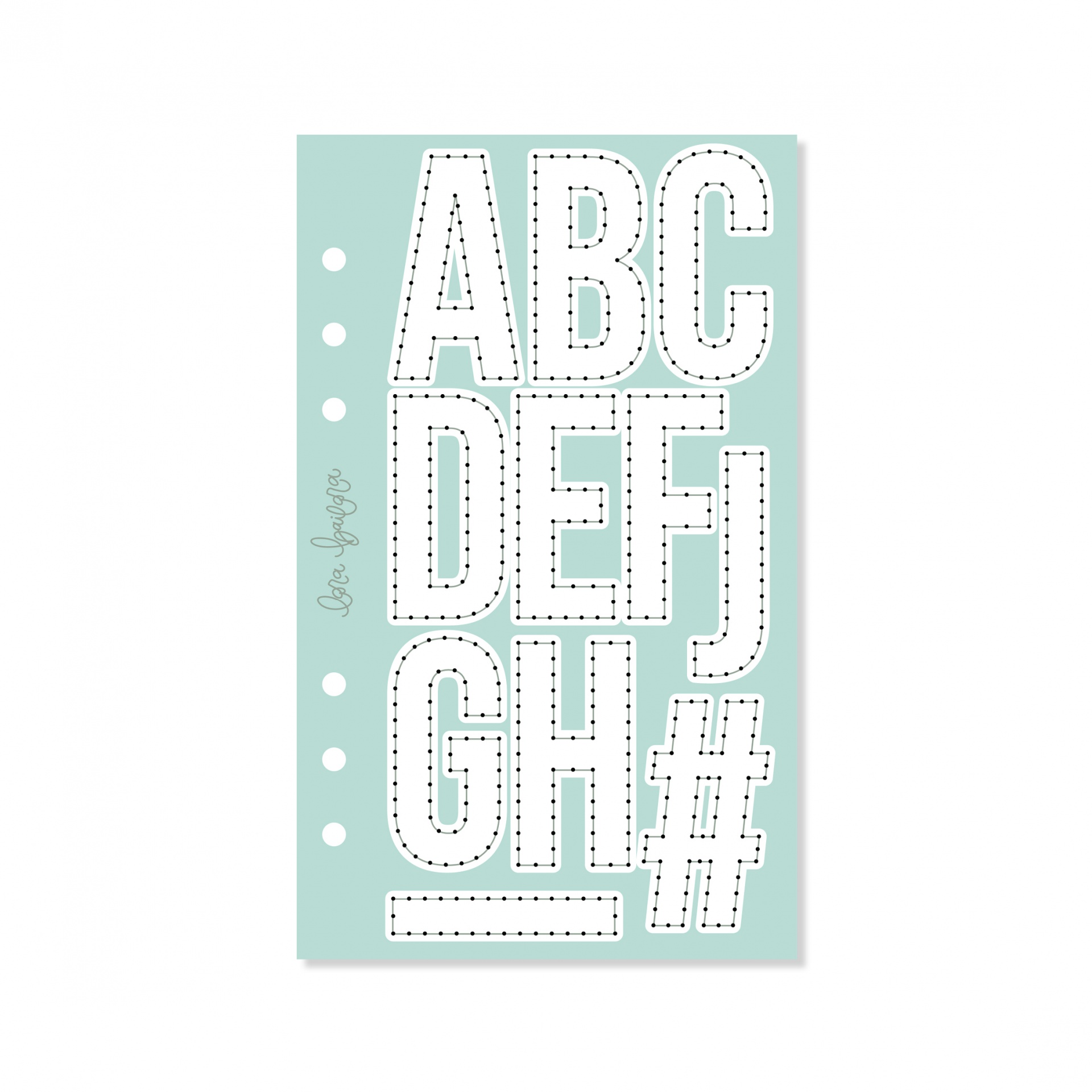 Molde Bordar/Costura Alfabeto Contorno