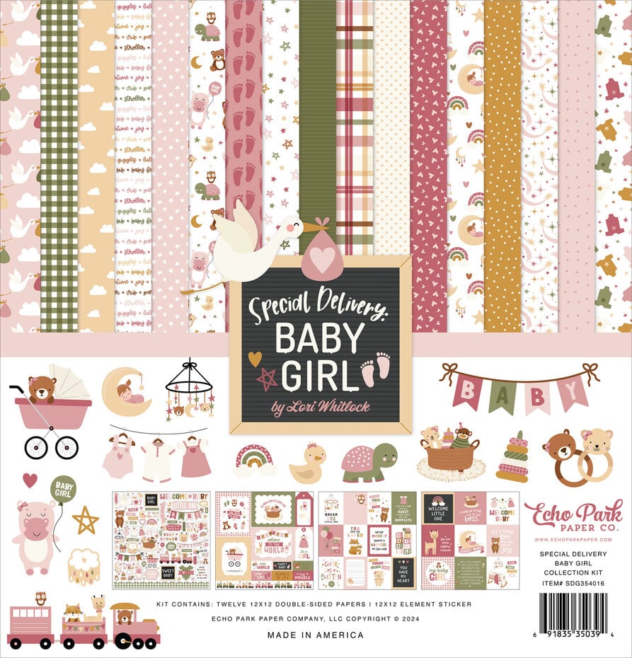 Collection Kit Special Delivery Baby Girl Echo Park