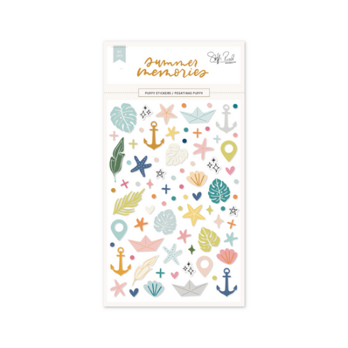 Puffy Stickers Formas Summer Memories Lora Bailora