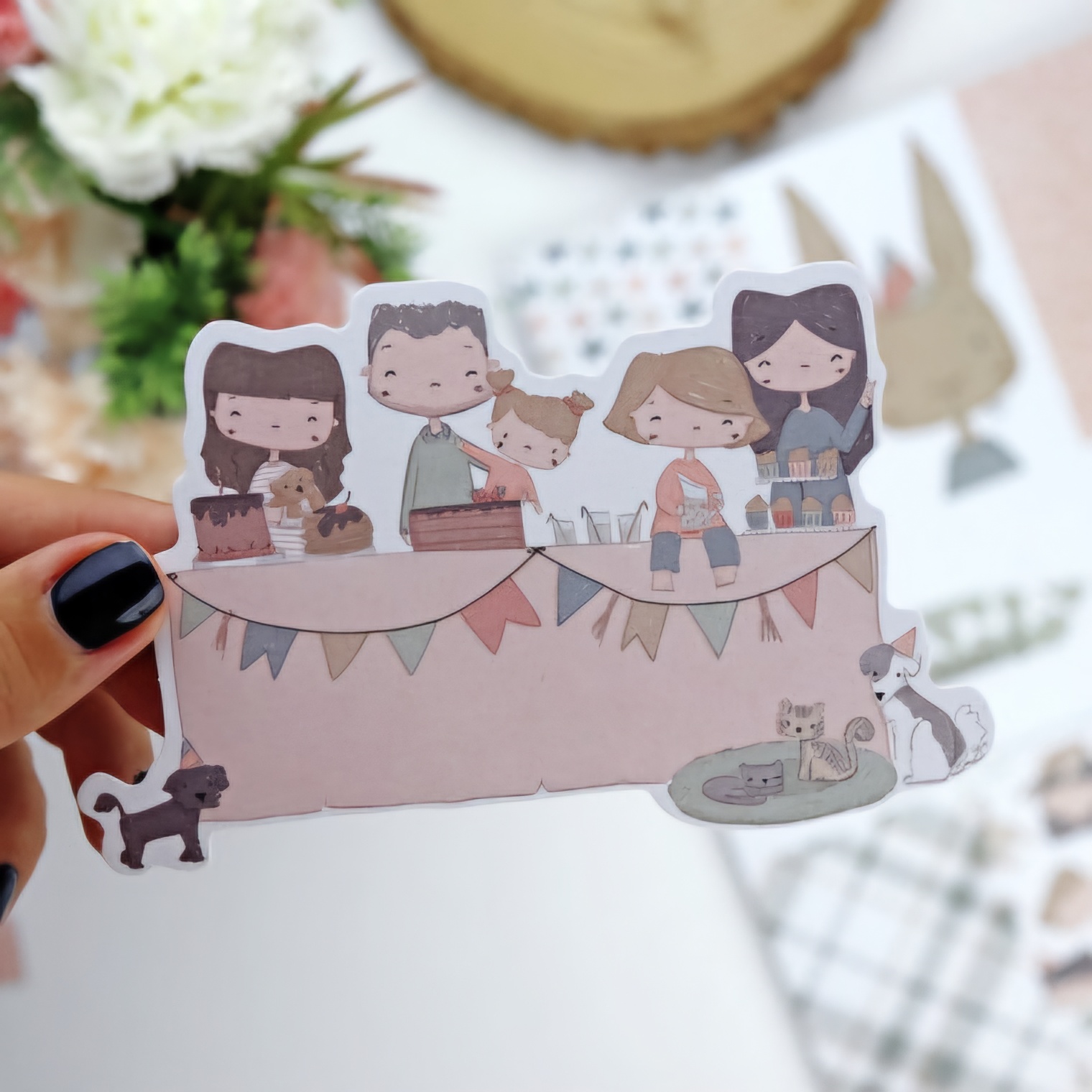 Die Cuts Ilustrações Ohana de Fiesta Alua Cid