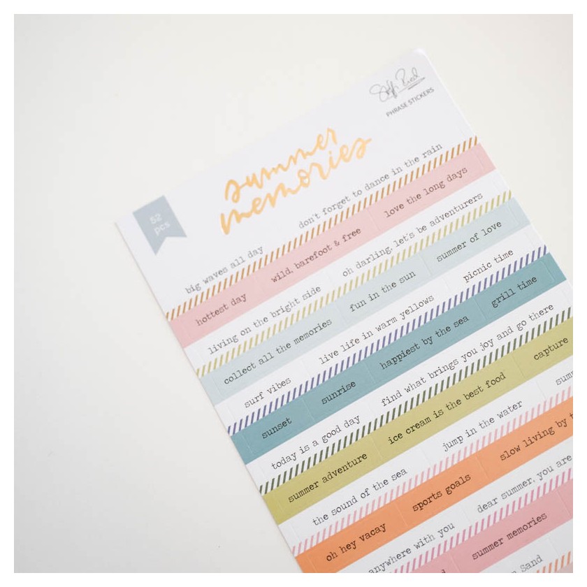 Stickers Frases  Summer Memories Lora Bailora