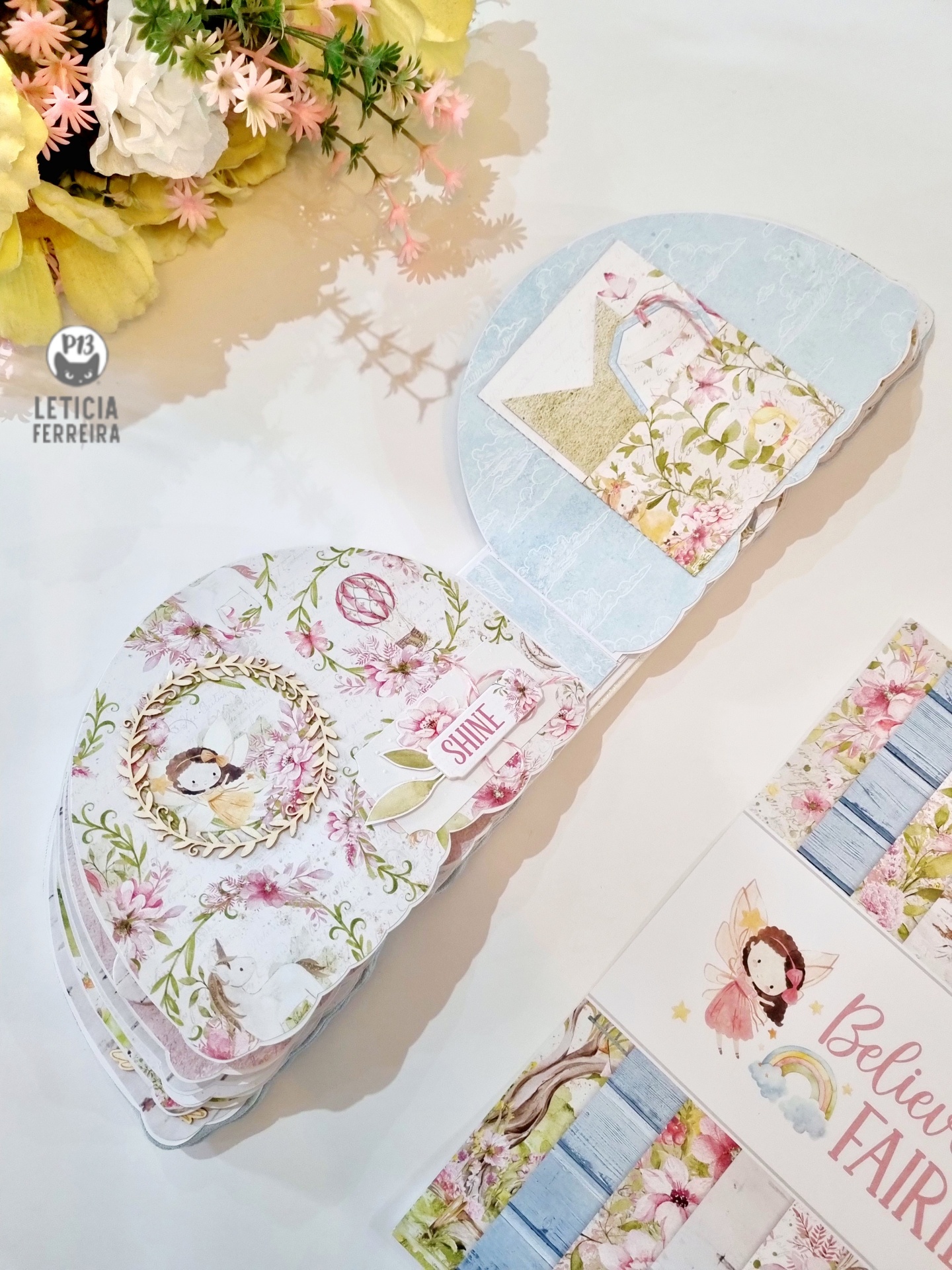 Álbum Fotos Scrapbook Arco Íris