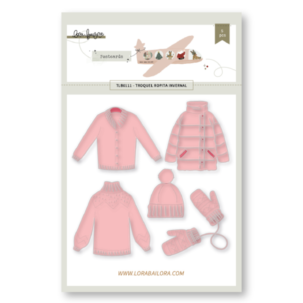 Cortante Roupa Inverno • Postcards Lora Bailora