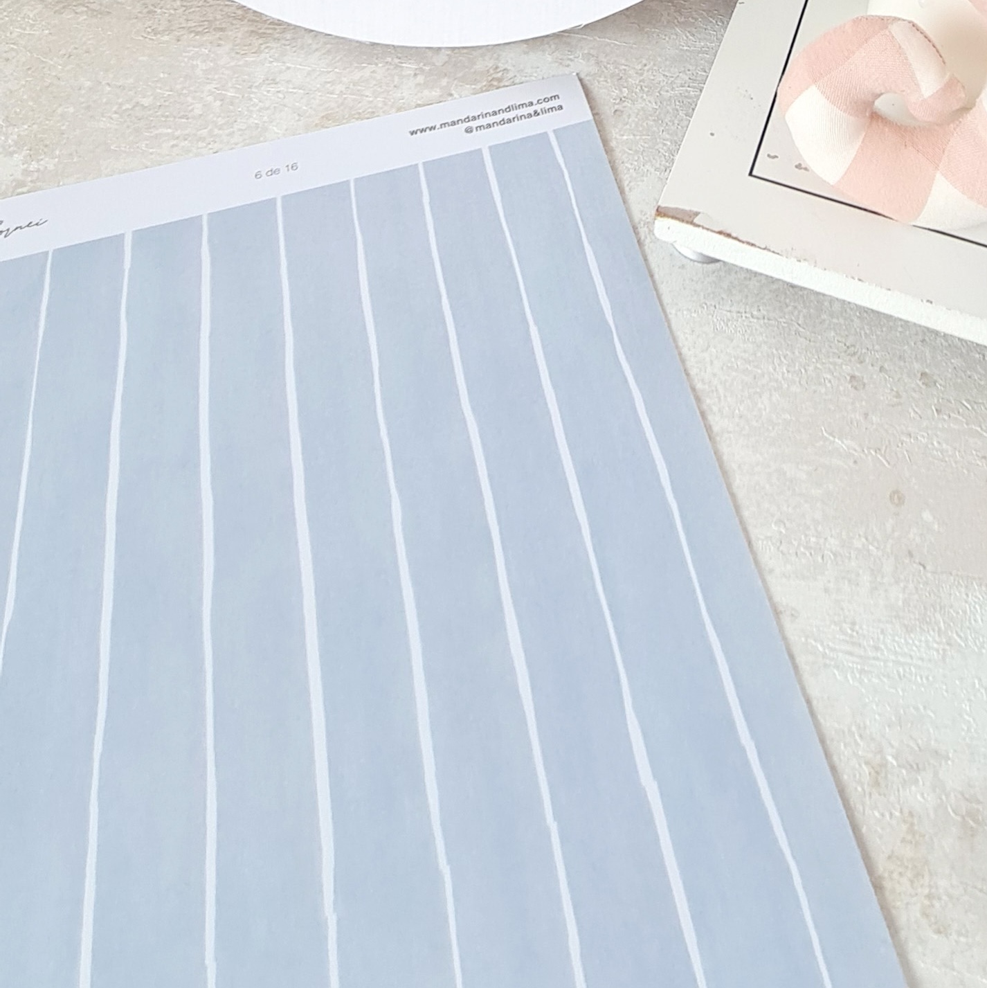 Coleção Papéis Scrapbook Cornie Mandarina & Lima