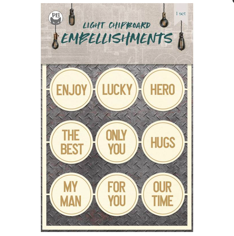 Chipboard Embellishments6 Free Spirit P13 Paper Products