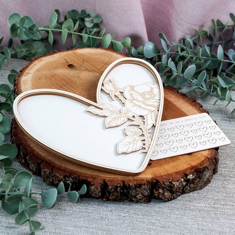 Shaker Coração Light Chipboard LOVE STORIES P13 PAPER PRODUCTS