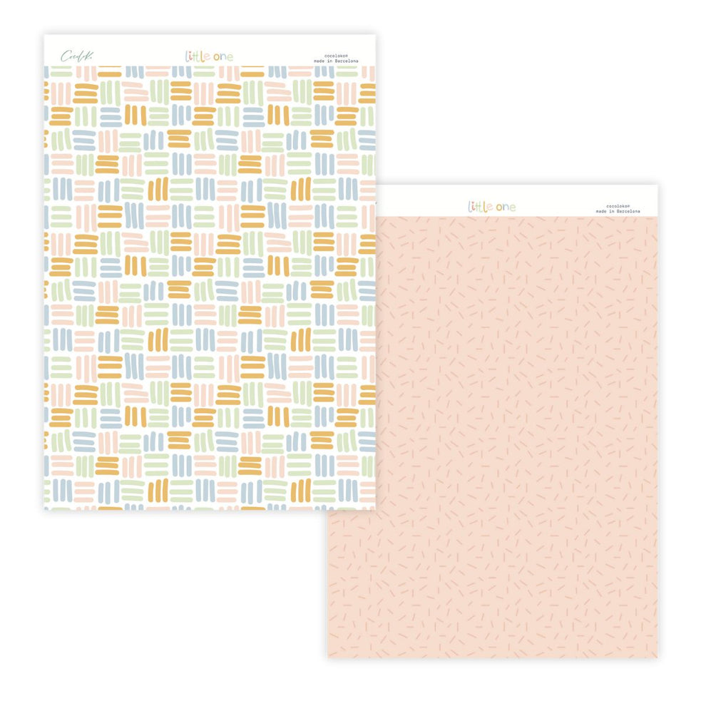 Bloco 24 papéis 6"×8" Little One Cocoloko