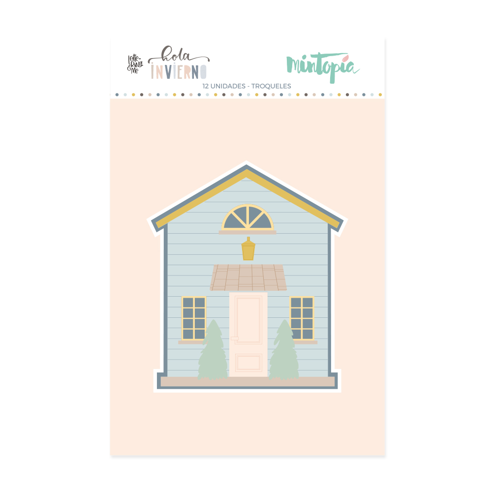 Cortante Casa Invernal Hola Invierno Mintopia