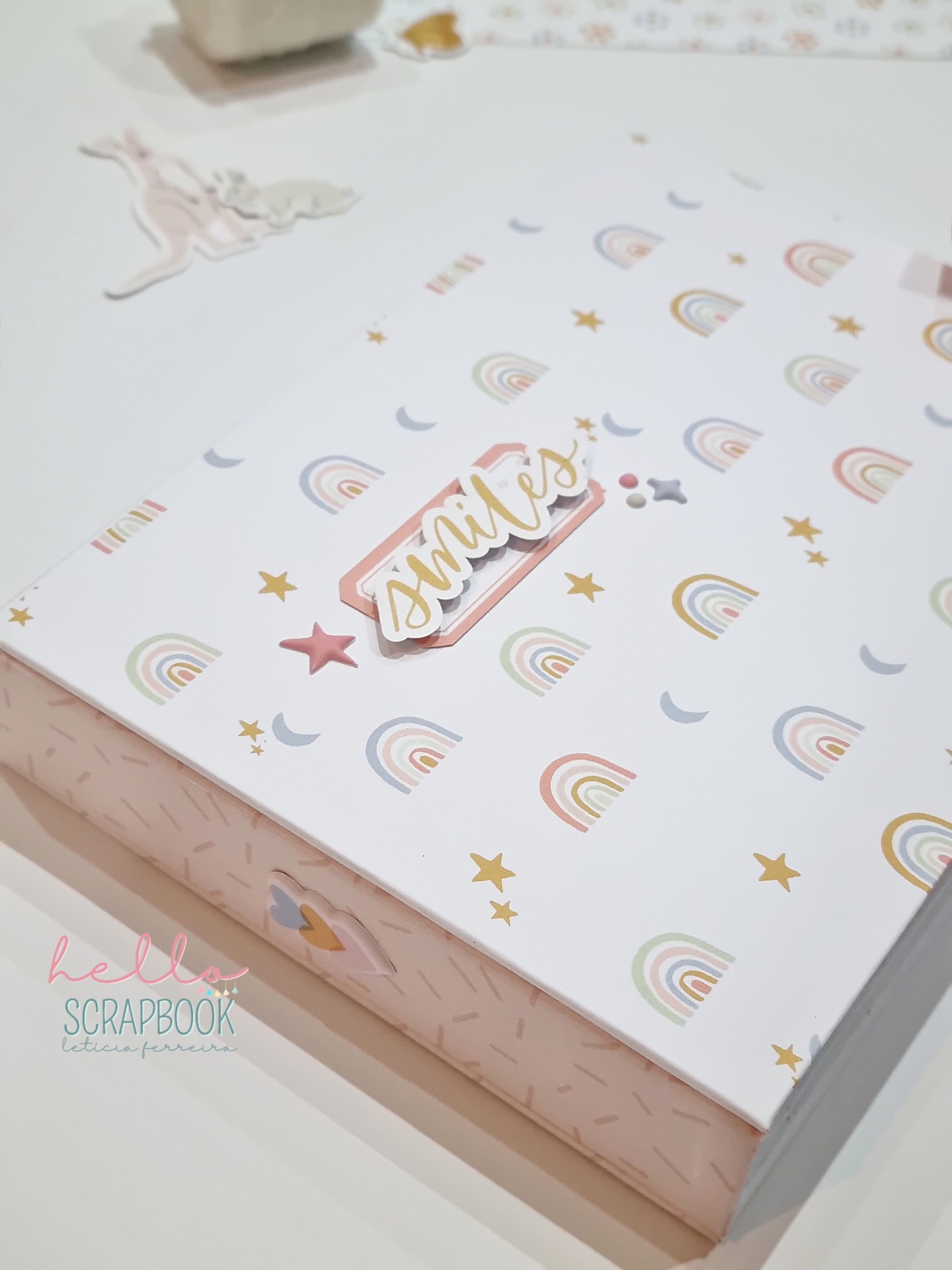 Kit Materiais Álbum Scrapbook Little One