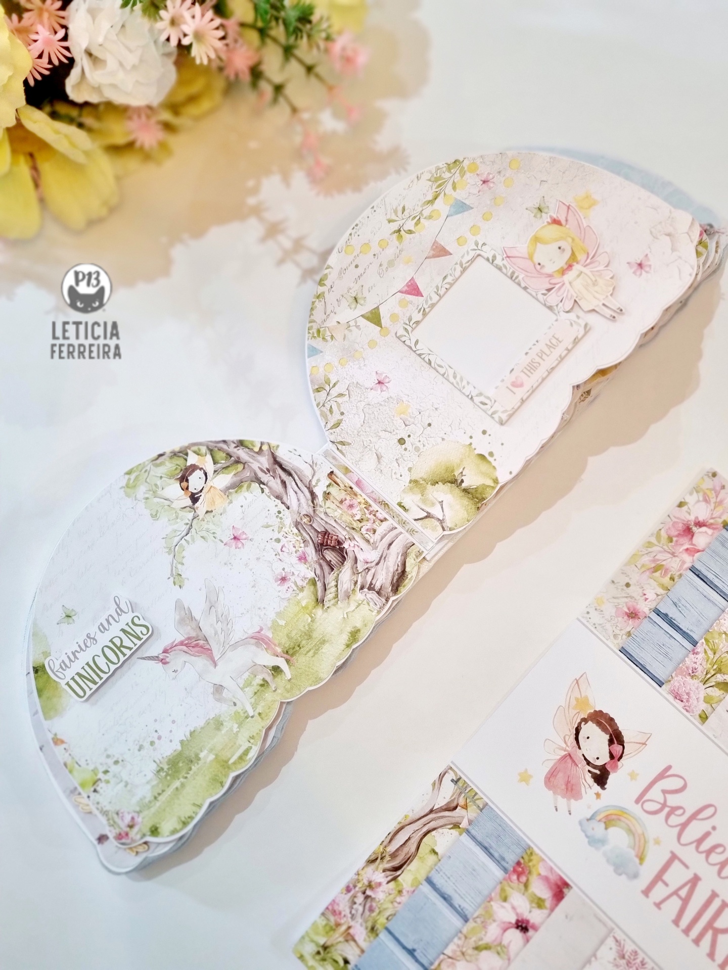 Bloco 12"x12" Believe in Fairies P13 Paper Products