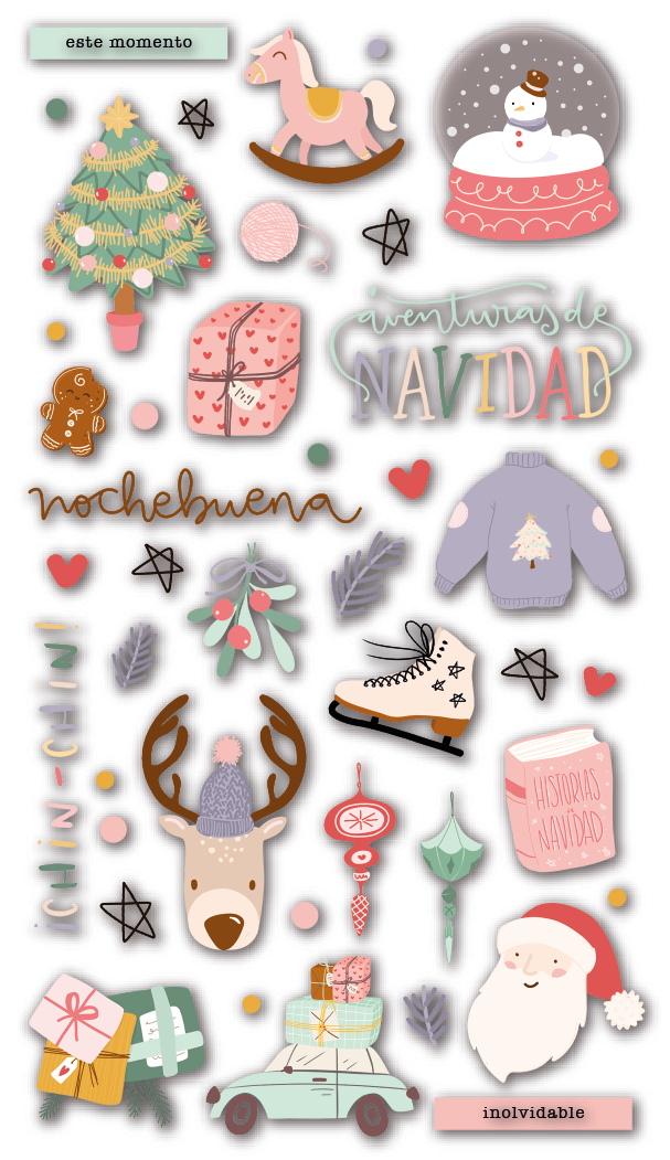 Puffy Stickers Gingerbell Sami Garra