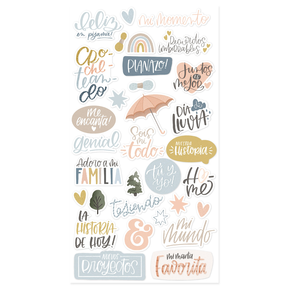 Autocolantes Foam Palavras Hola Invierno Mintopia