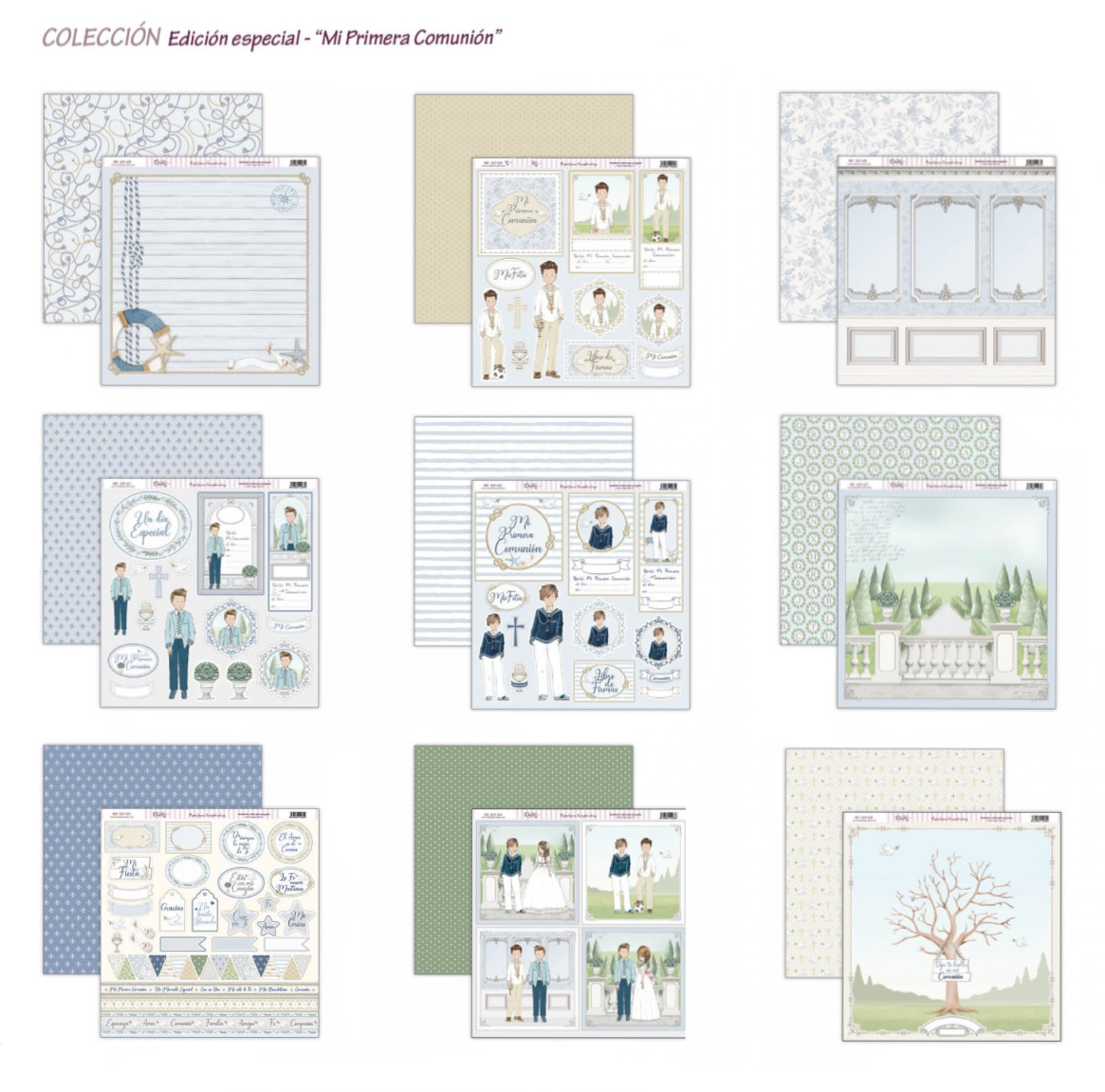 Bloco papéis 8x8 MI PRIMERA COMUNION NIÑO, Dayka Trade