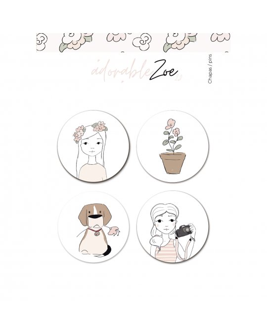 Chapas decorativas Adorable Zoe 2,0 Alua Cid