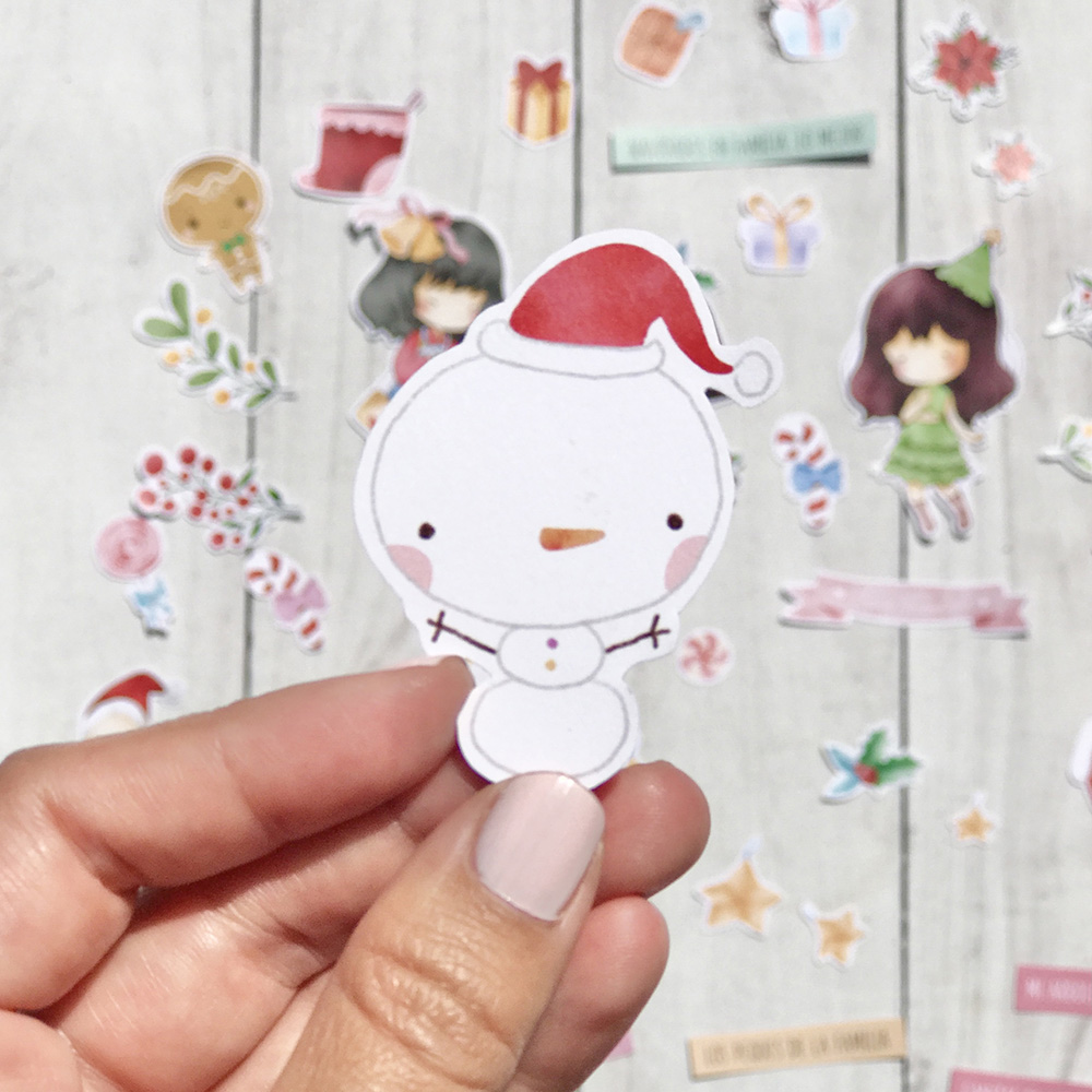 Die Cuts Ilustrações | Chibi Navidad, Paraes