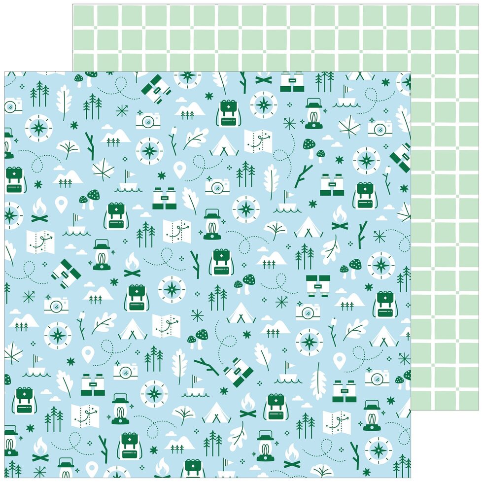 Stack Papéis 12"×12" TOURIST MODE Pinkfresh Studio