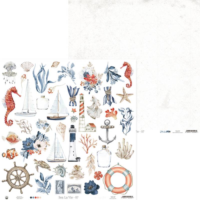 Bloco 12"x12" Sea La Vie P13 Paper Products