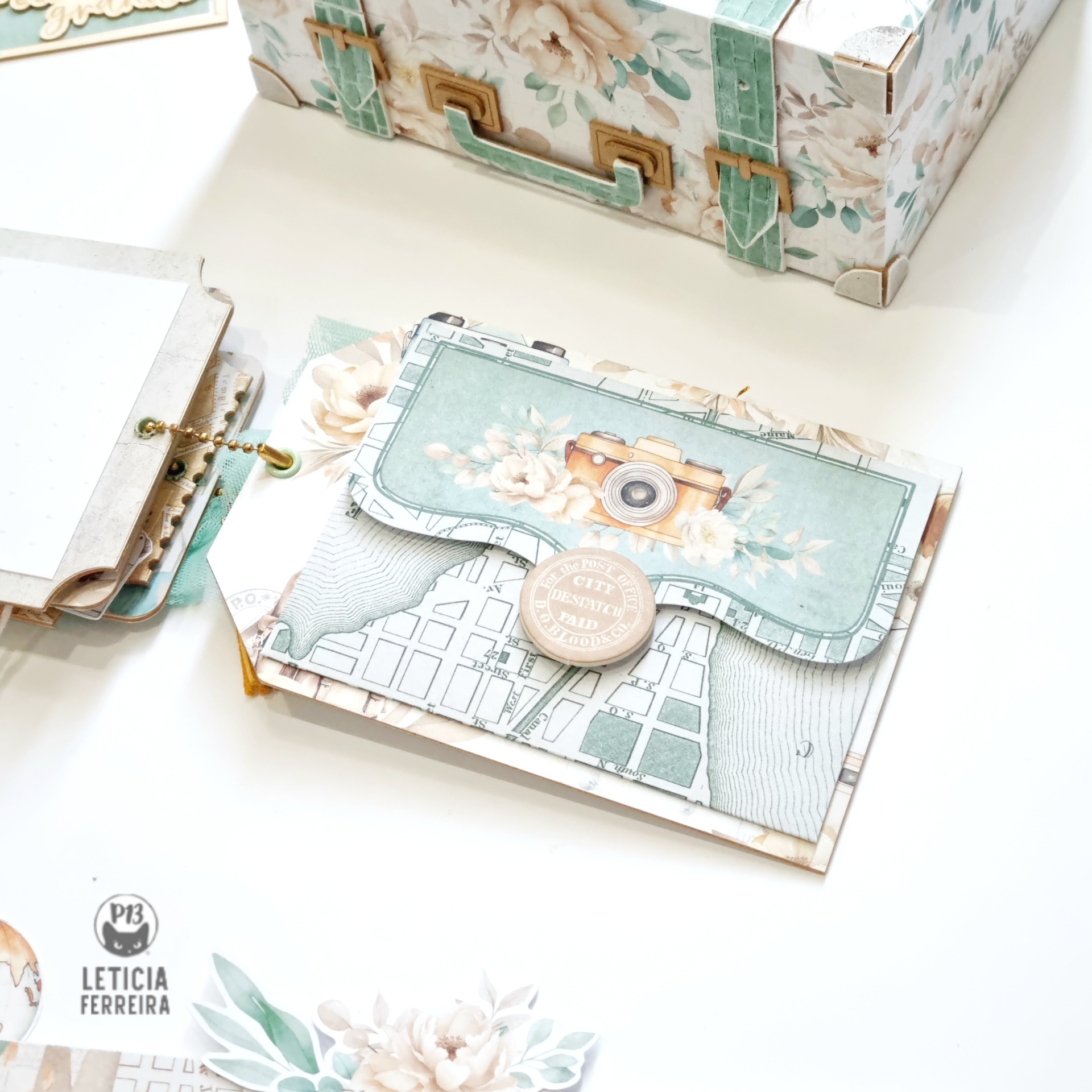 Álbum Base COM Papéis Travel Journal P13 Paper Products