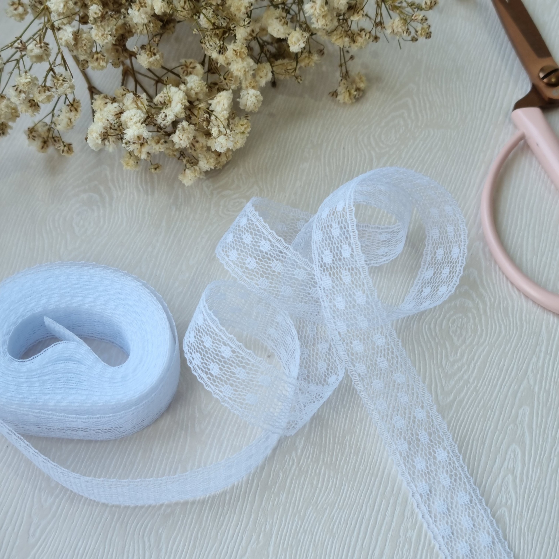 Fita Lace 1,5 cm Branco