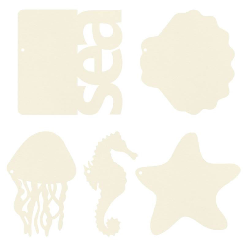 Álbum base chipboard Formas + Papéis Sea La Vie  P13 Paper Products