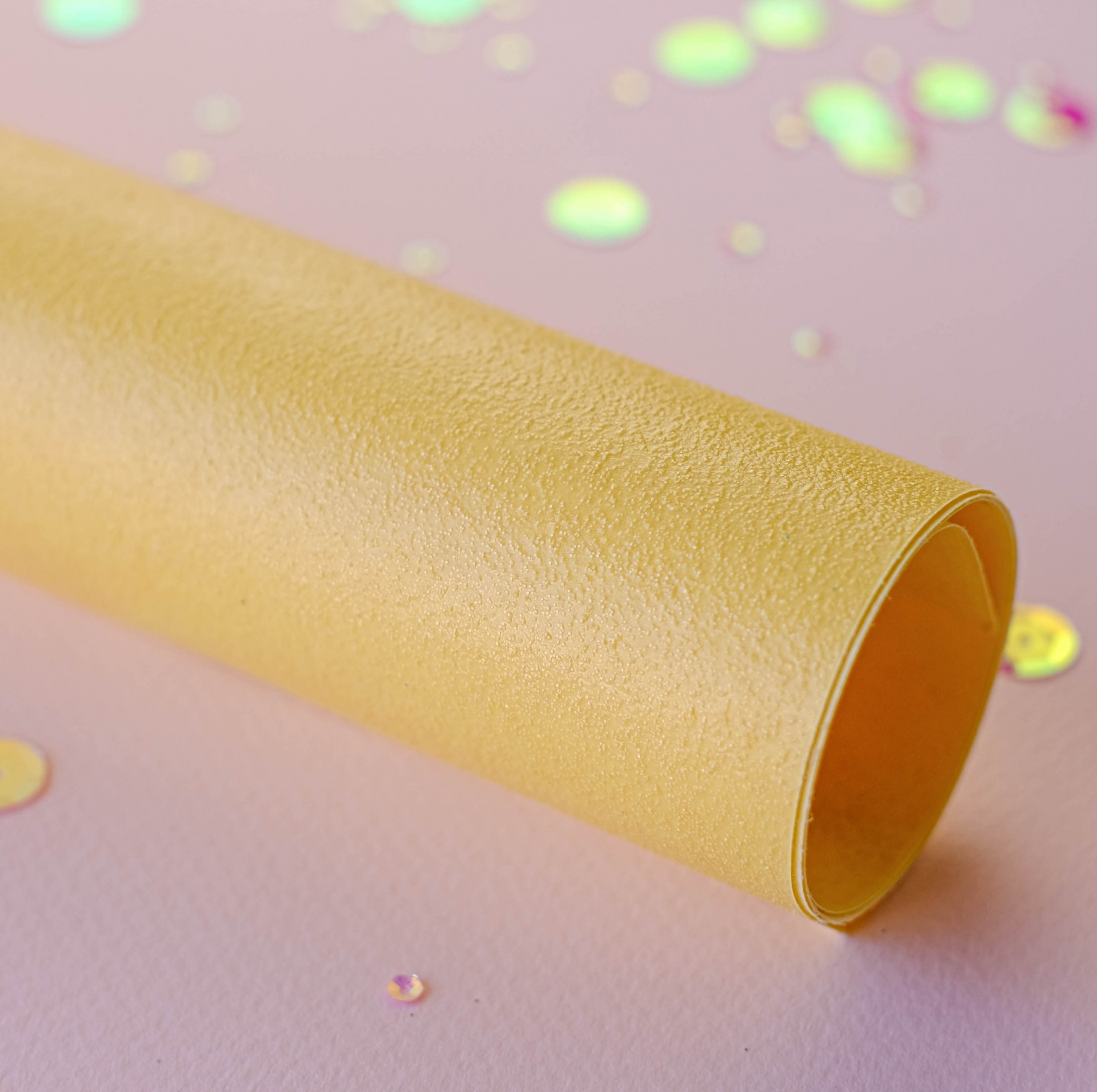 Papel Encadernação Glitter Amarelo Johanna Rivero