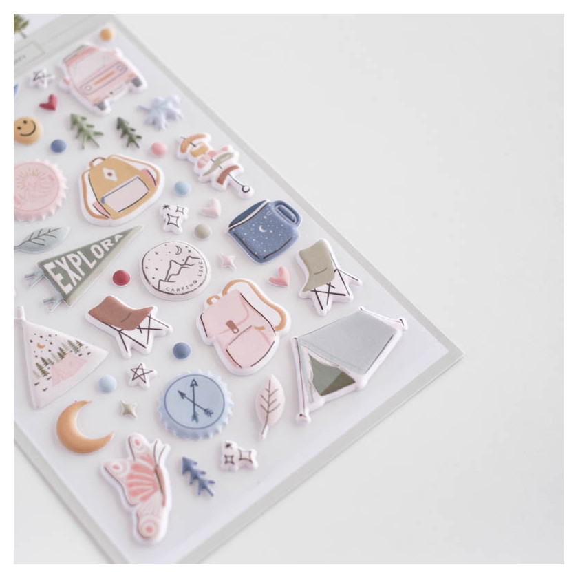 Puffy Stickers Ilustrações Perseidas Lora Bailora