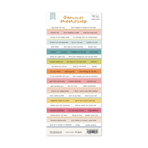 Stickers Frases  Summer Memories Lora Bailora
