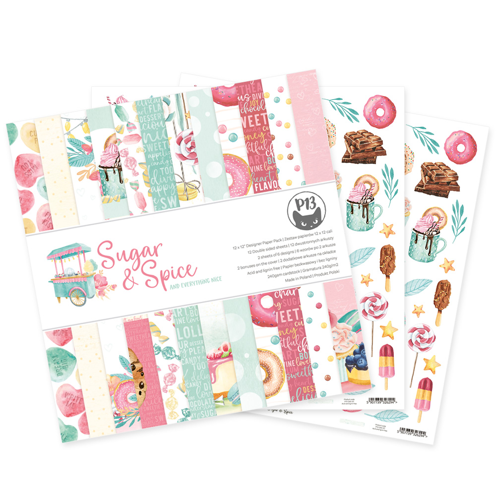 Bloco 12" Sugar & Spice P13 Paper Products
