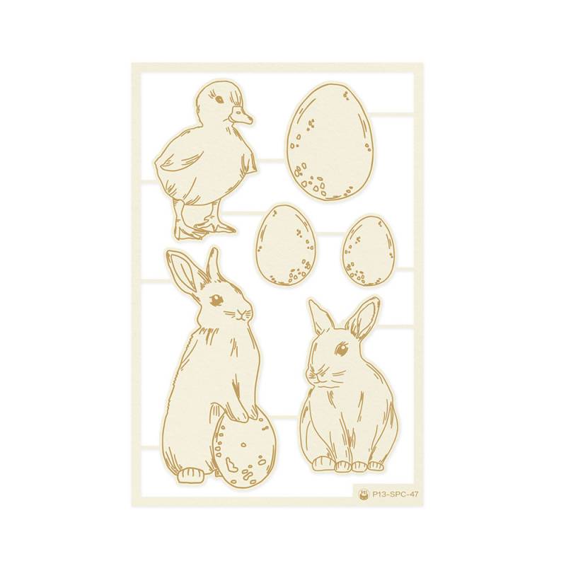 Chipboard Coelhinhos Spring is Calling P13 Paper Products