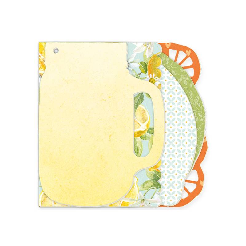 Álbum Base com Papéis Light Chipboard- Mix and Match, 6X6" Fresh Lemonade P13 Paper Products