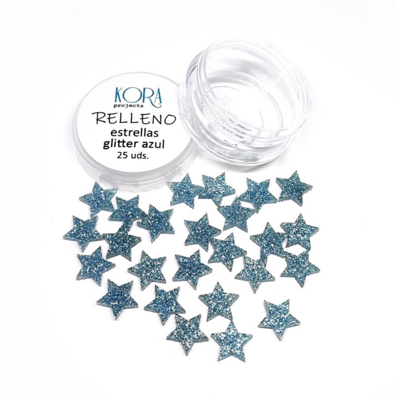 Estrelas Glitter Azul | Kora Projects