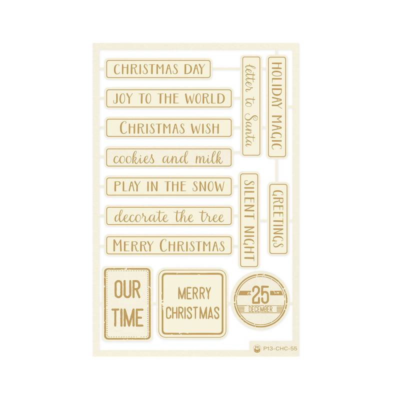 Chipboard Frases Christmas Charm P13 Paper Products